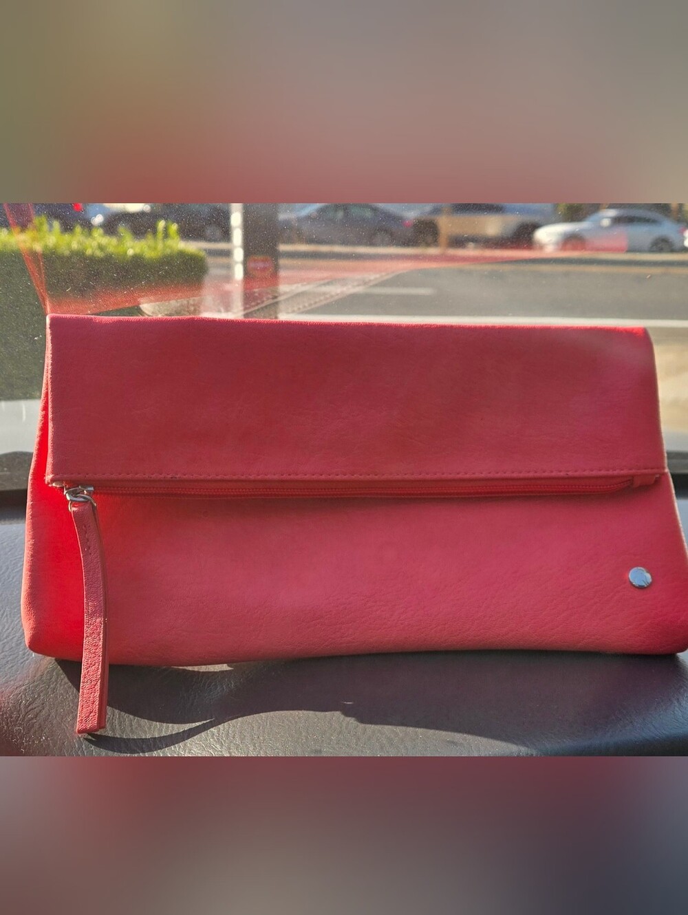 Miomojo Vegan Leather Fold Over Clutch Bag